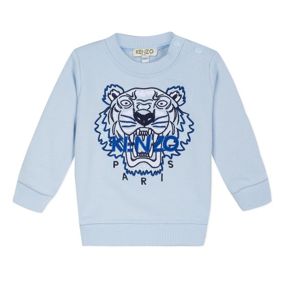 Kenzo Baby Boys Blue Embroidered Tiger Sweatshirt main image