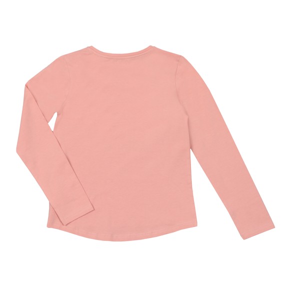 Guess Girls Pink Sequin Logo T Shirt #2