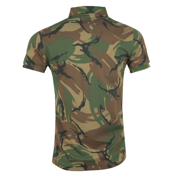 Polo Ralph Lauren Mens Green Camo Custom Slim Fit Polo Shirt main image