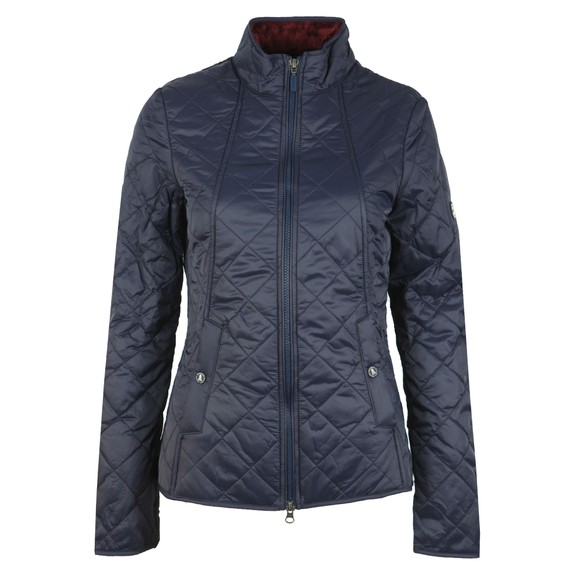 Barbour Lifestyle Womens Blue Backstay Quilt Jacket #1