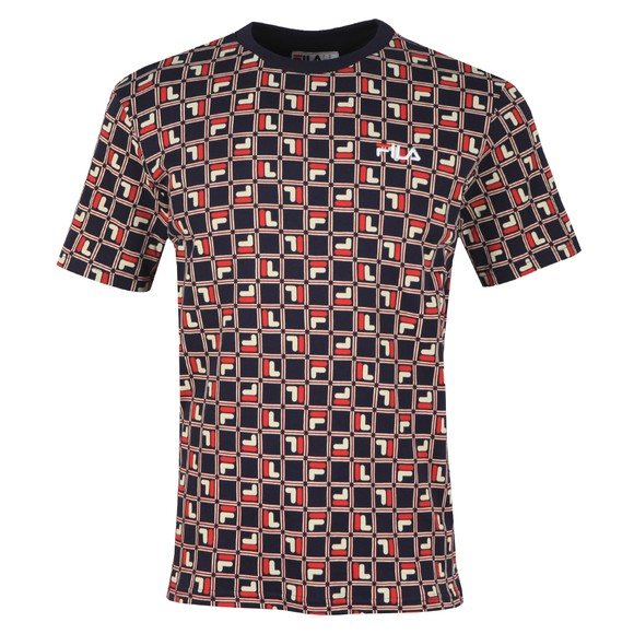 Fila Mens Blue AOP T-Shirt main image