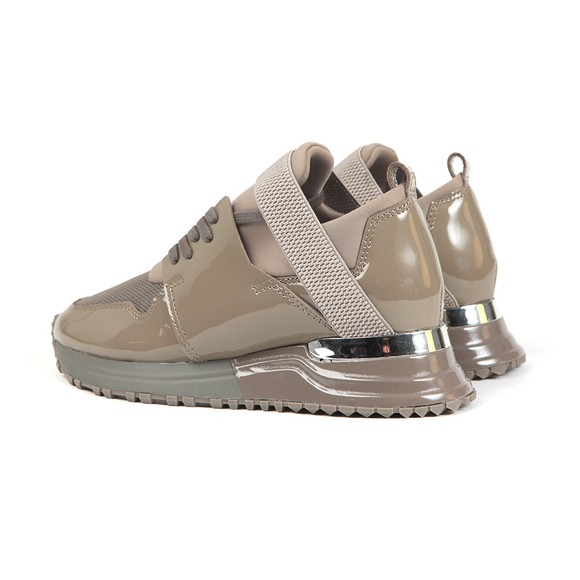 Mallet Womens Brown Elast Patent Trainer #3