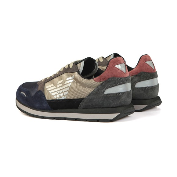 Emporio Armani Mens Blue Logo Runner main image