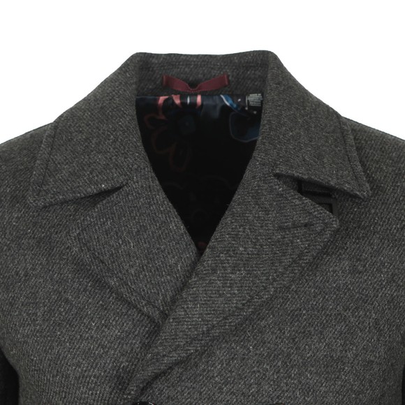 Ted Baker Mens Grey Westun Wool Peacoat main image