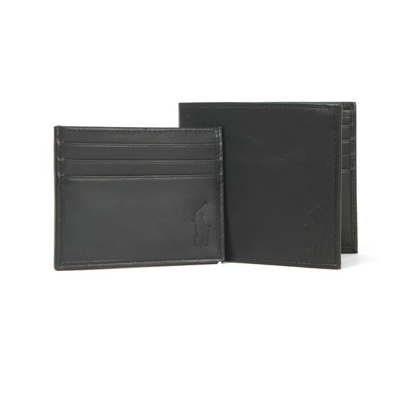 Polo Ralph Lauren Mens Black Wallet & Card Holder Gift Box main image