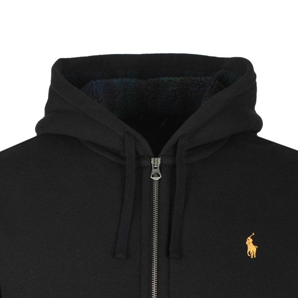 Polo Ralph Lauren Mens Black Fleece Lined Full Zip Hoody #2