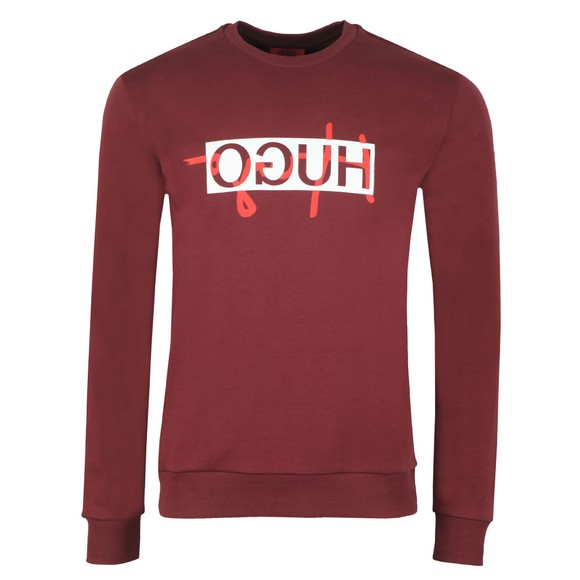 HUGO Mens Red Dicago201 Sweatshirt #1