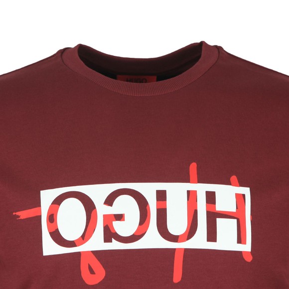 HUGO Mens Red Dicago201 Sweatshirt #2