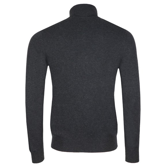 Gant Mens Grey Super Fine Lambswool Zip Jumper main image