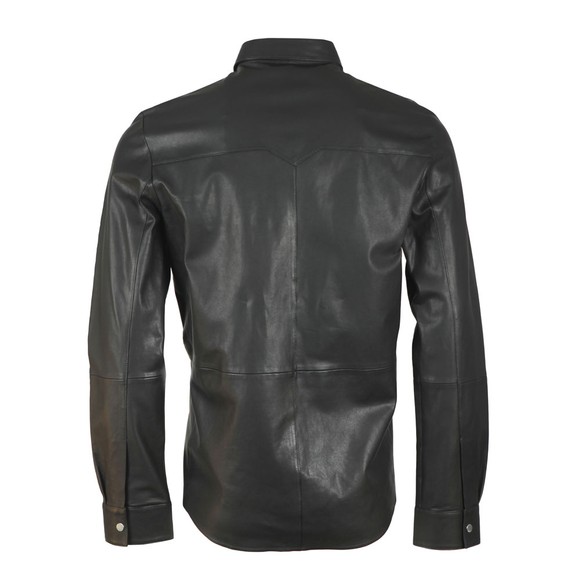 HUGO Mens Black Lorean Leather Shirt main image