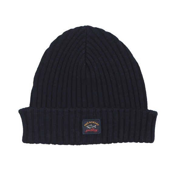 Paul & Shark Mens Blue Watershed Knitted Hat #1