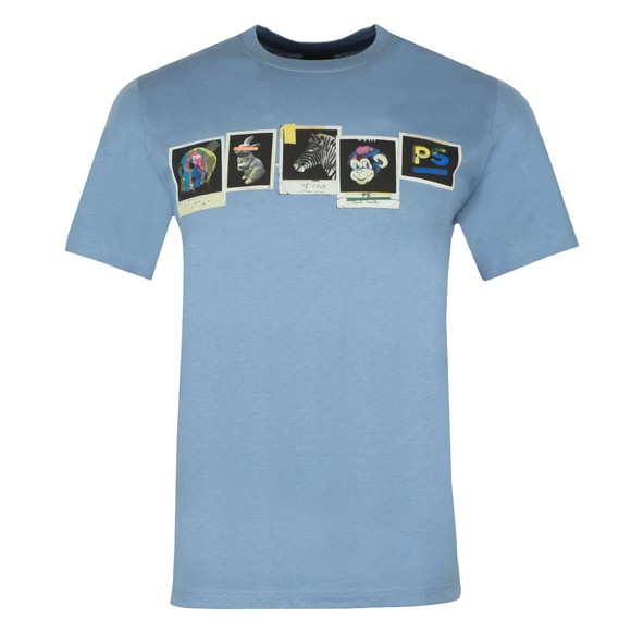PS Paul Smith Mens Blue Photos T-Shirt #1