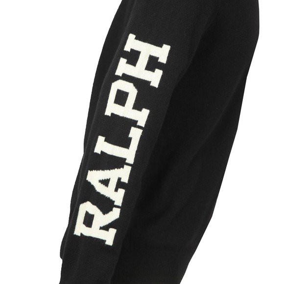 Polo Ralph Lauren Mens Black Big Polo Player Knitted Jumper #2