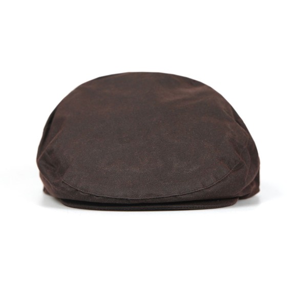 Barbour Countrywear Mens Brown Wax Flat Cap main image