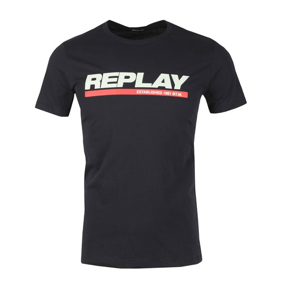 Replay Mens Black Logo T-Shirt main image