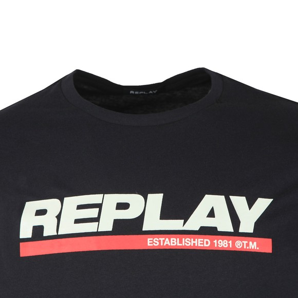 Replay Mens Black Logo T-Shirt main image