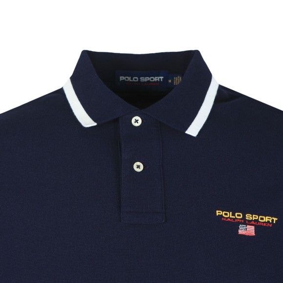 Polo Sport Ralph Lauren Mens Blue Chest Logo Polo Shirt #2