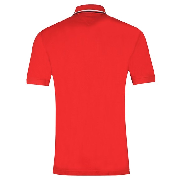 Tommy Hilfiger Mens Red Iconic Chest Stripe Polo main image