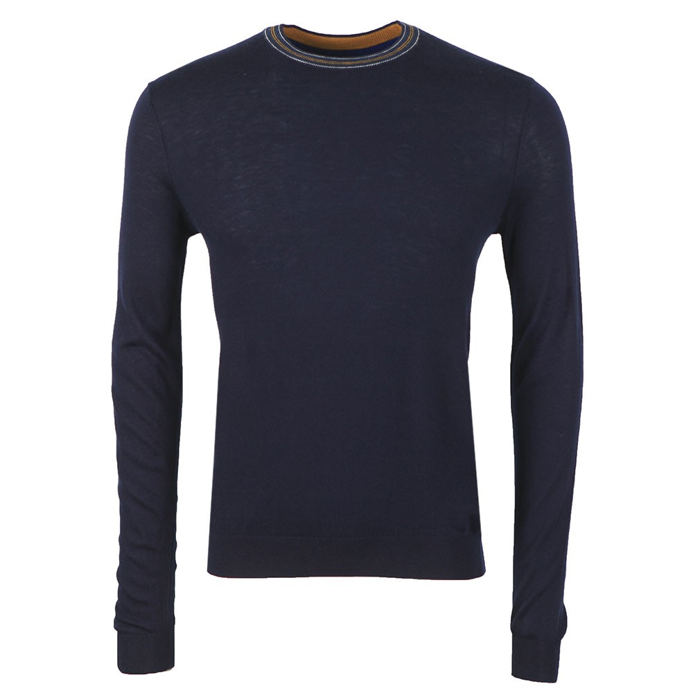 Crew Neck Ted Baker Pullover Herren TED BAKER Jumper Grey Cotton