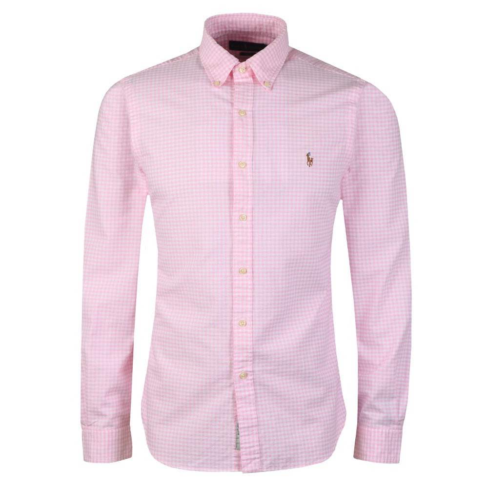 ralph lauren pink slim fit shirt