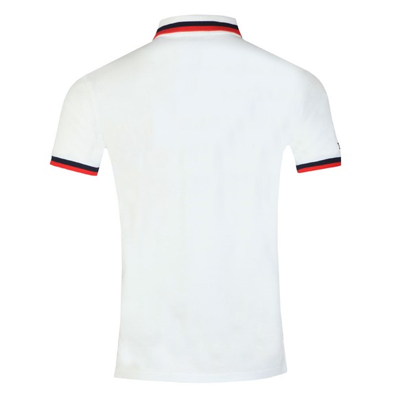 Polo Ralph Lauren Mens White Small Logo Coloured Tipped Polo Shirt #3