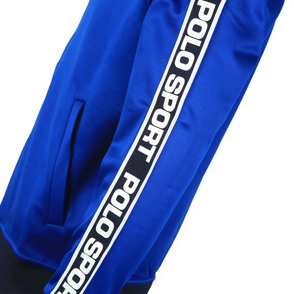 Polo Sport Ralph Lauren Mens Blue Shoulder Polo Tape Track Top #2