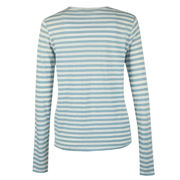 Polo Ralph Lauren Womens Blue Stripe Crew Neck Long Sleeve T Shirt #3