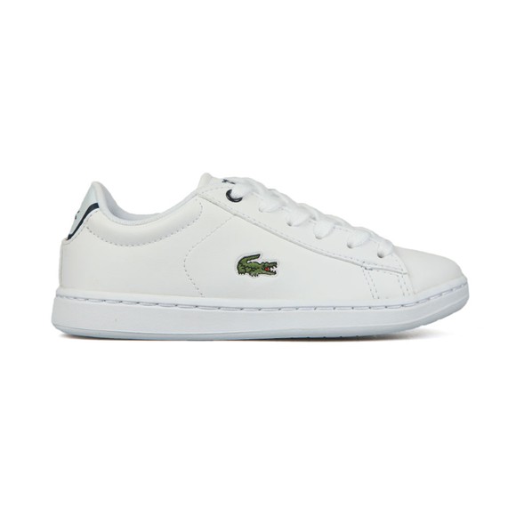 Lacoste Boys White Boys Carnaby Evo Lace Trainer main image