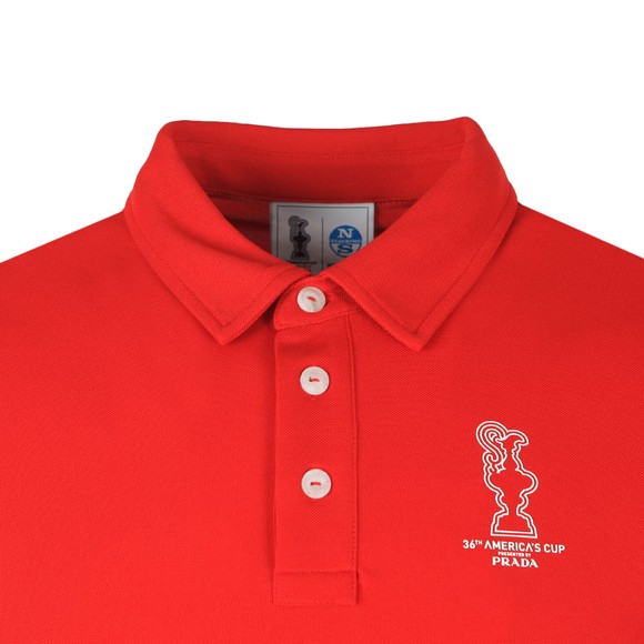 North Sails 36th Americas Cup presented by PRADA Mens Red Valencia Polo Shirt main image