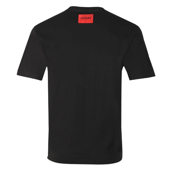 HUGO Mens Black Deen Holographic T Shirt #3