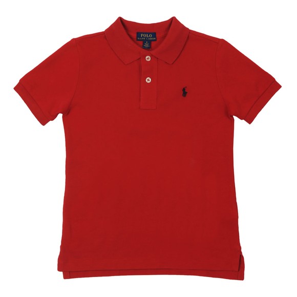 Polo Ralph Lauren Boys Red Pique Polo Shirt main image