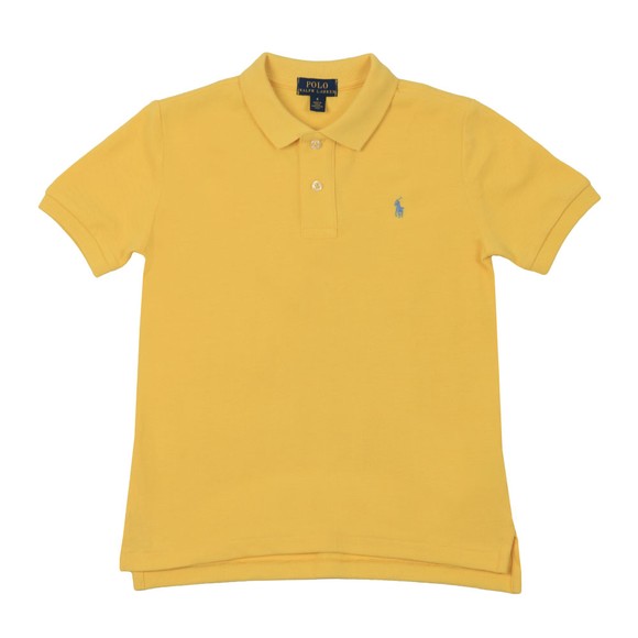 Polo Ralph Lauren Boys Yellow Pique Polo Shirt main image