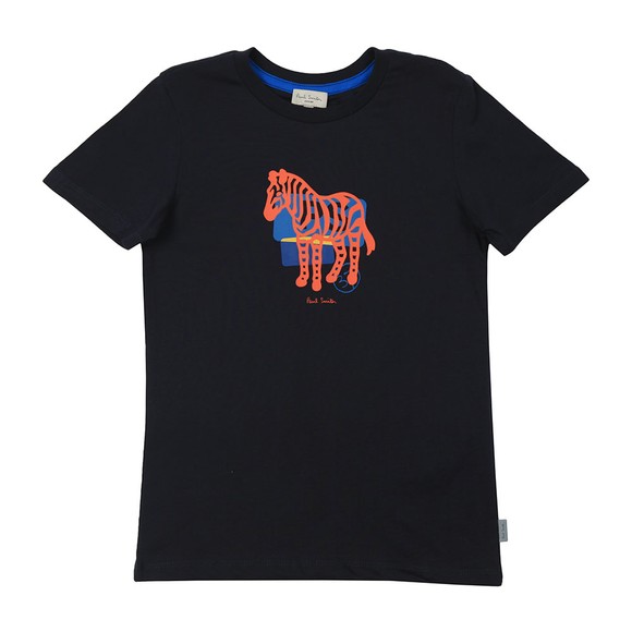 Paul Smith Junior Boys Blue Amolo Zebra T-Shirt main image