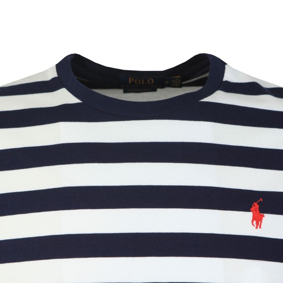 Polo Ralph Lauren Mens Blue Striped Custom Slim Fit T Shirt main image