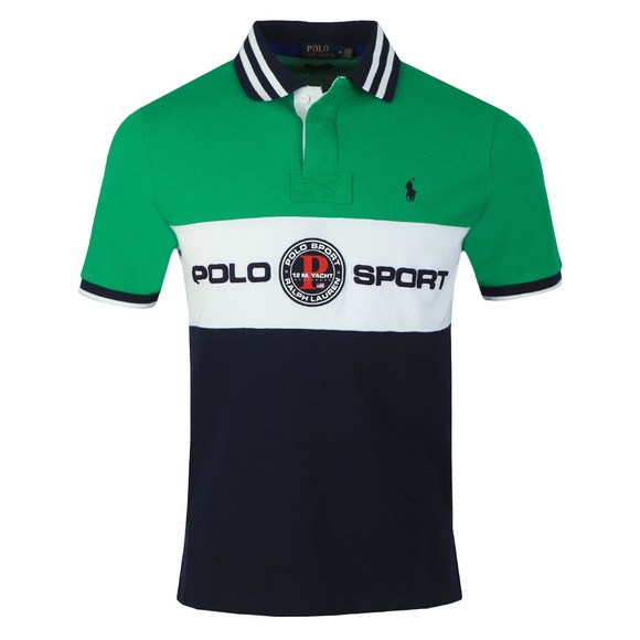 Polo Ralph Lauren Mens Green Ocean Challenge Polo Shirt #1