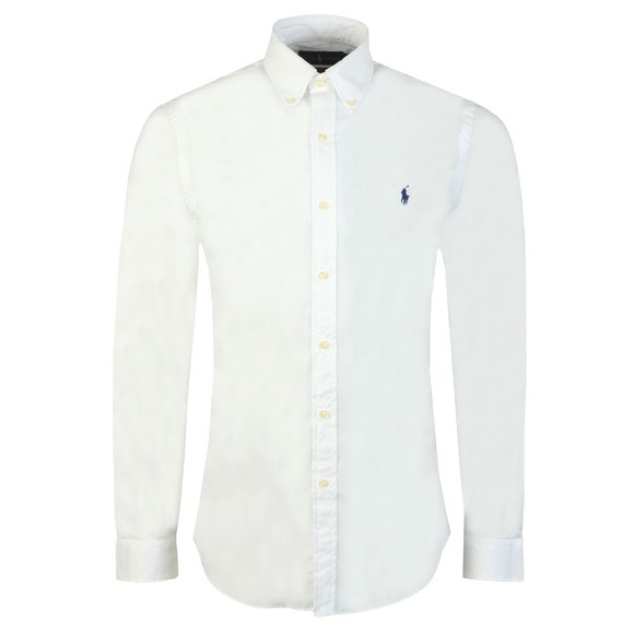 Polo Ralph Lauren Mens White Slim Fit Stretch Button Down Shirt main image