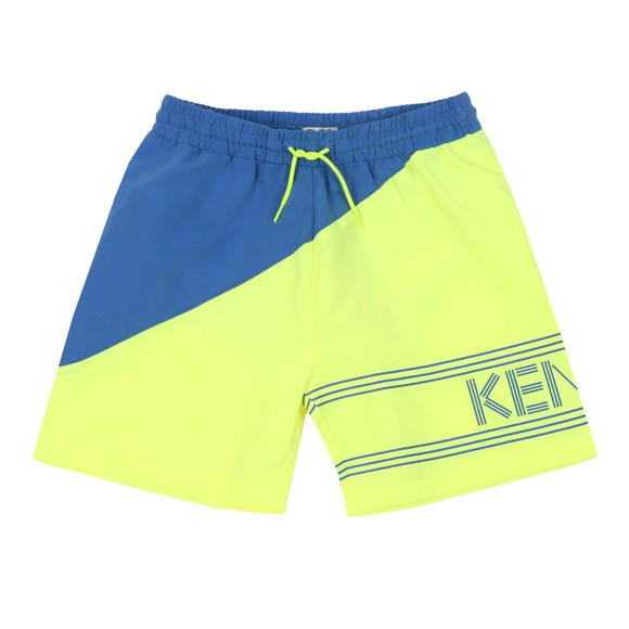 Kenzo Kids Boys Yellow 2 Tone Swim Short main image