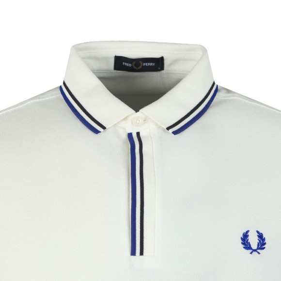 Fred Perry Mens White Tipped Placket Polo #2