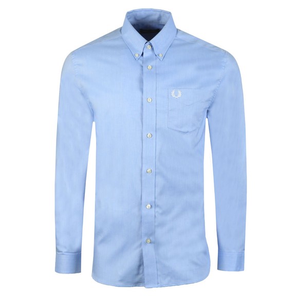 Fred Perry Mens Blue Oxford Shirt #1