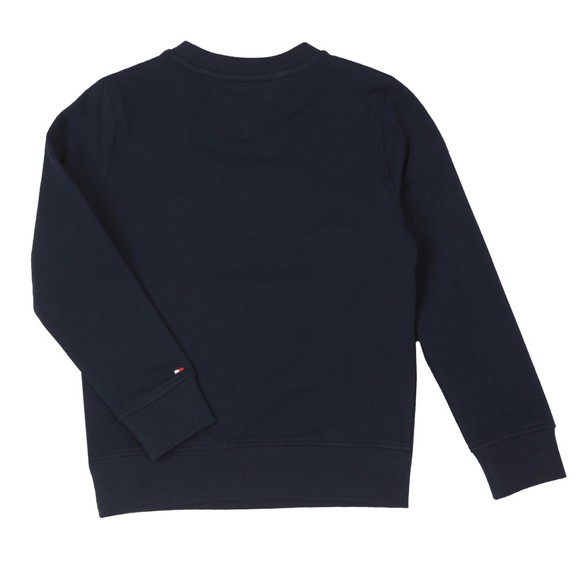 Tommy Hilfiger Kids Boys Blue Essential Crew Neck Sweatshirt #2