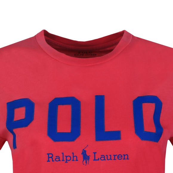 Polo Ralph Lauren Womens Pink Large Polo Short Sleeve T-Shirt main image