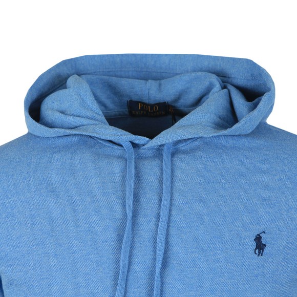 Polo Ralph Lauren Mens Blue Pique Overhead Hoody #2