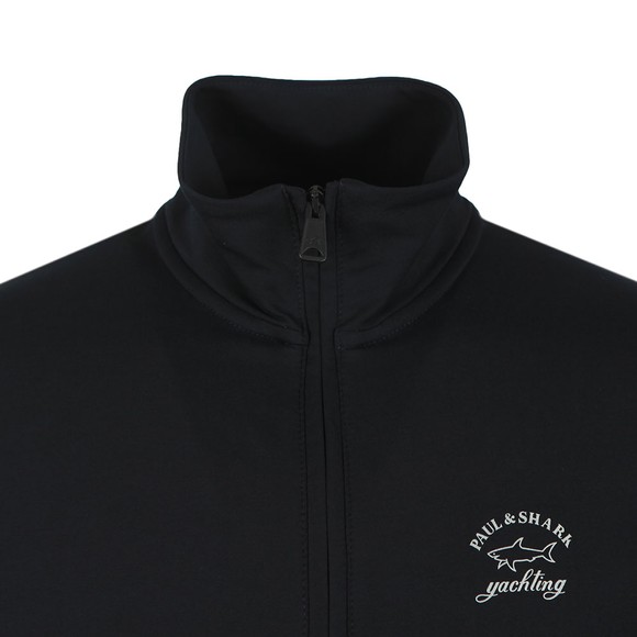 Paul & Shark Mens Blue Reflective Logo Full Zip Sweatshirt #2