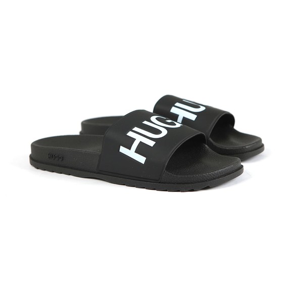 HUGO Mens Black Match Slides main image