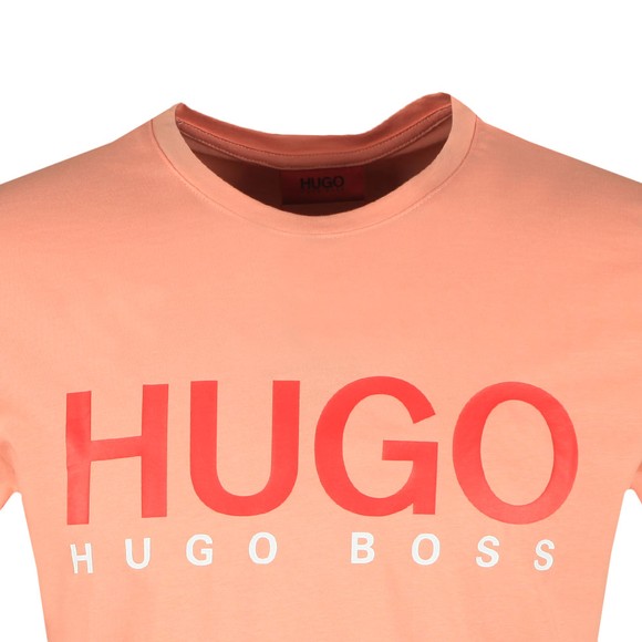 HUGO Mens Orange Dolive202 T Shirt #2