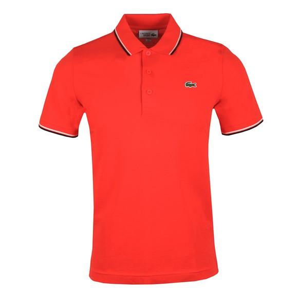 Lacoste Sport Mens Red Tipped Polo Shirt #1