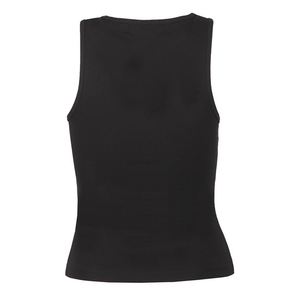 Calvin Klein Jeans Womens Black Monogram Stretch Sports Vest main image