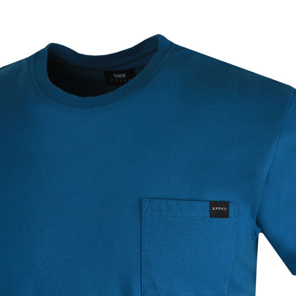 Edwin Mens Blue Pocket T Shirt main image