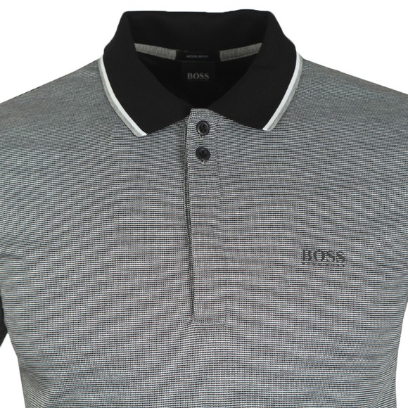 BOSS Mens Black Athleisure Paddy 2 Polo Shirt #2