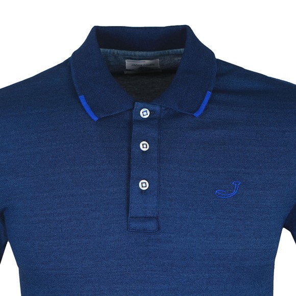 Jacob Cohen Mens Blue Pique Polo Shirt main image